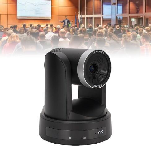 Conference Room Camera System, 4K 12X Optical Zoom USB3.0 IP PTZ Camera with Auto Tracking and 255 Presets, Webcam for Online Meetings Lectures (US Plug) in Saudi Arabia