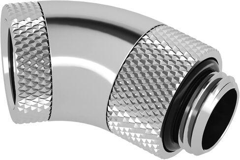 Barrow G1/4 "45 درجة محول دوار مزدوج-الفضة (TWT45S-V1-Silver) in Saudi Arabia