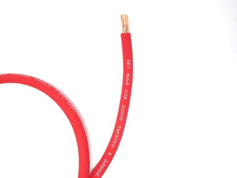 CCA 4 Gauge AWG Red Power Ground Wire Audio High Car Audio الذي تم بيعه بواسطة Foot Ft in Saudi Arabia