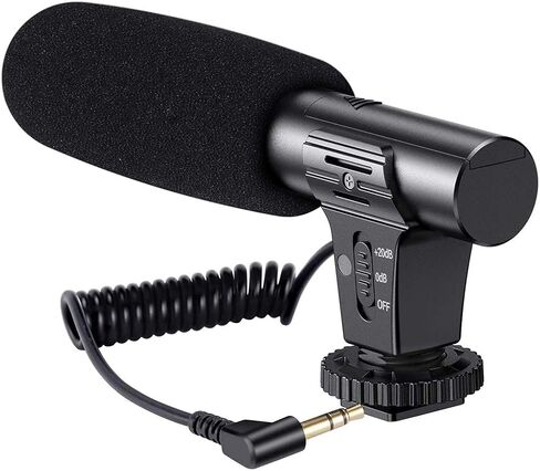Camera Video Microphone DSLR Interview Cardioid Directional Camcorder External Microphones for Recording 3.5mm Interface in Saudi Arabia