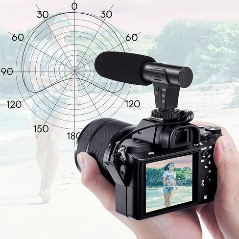 Camera Video Microphone DSLR Interview Cardioid Directional Camcorder External Microphones for Recording 3.5mm Interface in Saudi Arabia