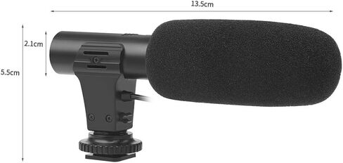 Camera Video Microphone DSLR Interview Cardioid Directional Camcorder External Microphones for Recording 3.5mm Interface in Saudi Arabia