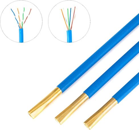 كابل الكبل الكابل غير المستكوم CAT5 CAT6 CAT7 RJ11 فاصل سلك الهاتف 5 ألوان ، كامل ، أزرق in Saudi Arabia