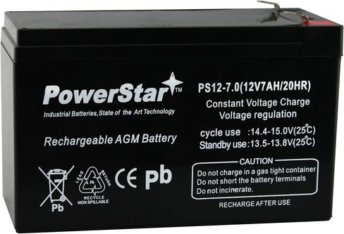 PowerStar 12V 7Ah Battery Replacement for APC Back-UPS ES 650 UPS in Saudi Arabia