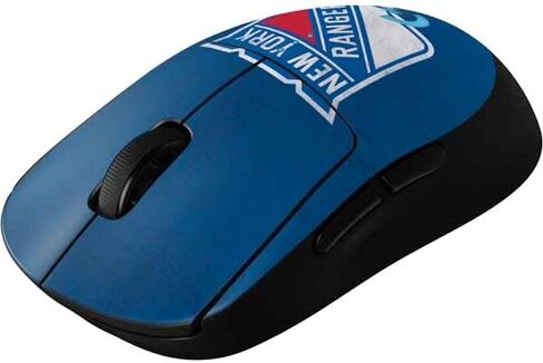 Skinit Decal بشرة أخرى متوافقة مع G Pro Wireless Gaming Mouse - NHL NHL New York Rangers التصميم المتعثر in Kuwait
