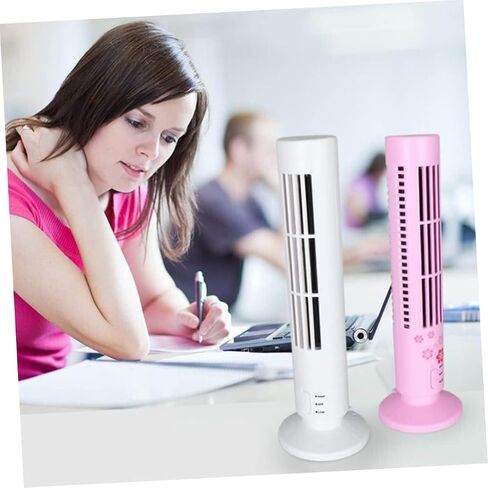 Lurrose Creative Mini USB Desk Desk Fan Table Table Table Table Table For Home Office Head Operation Lightweight Portable Design White in Kuwait