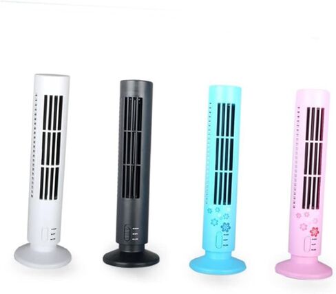 Lurrose Creative Mini USB Desk Desk Fan Table Table Table Table Table For Home Office Head Operation Lightweight Portable Design White in Kuwait