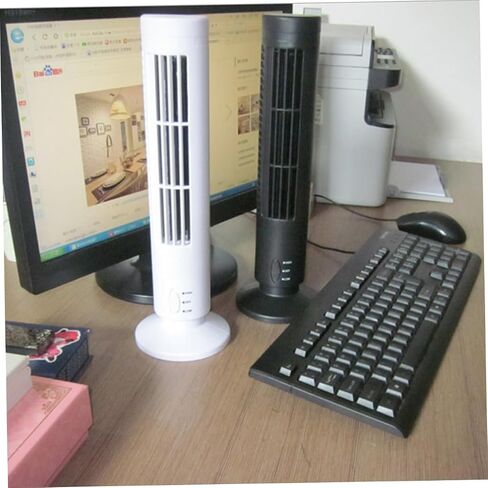 Lurrose Creative Mini USB Desk Desk Fan Table Table Table Table Table For Home Office Head Operation Lightweight Portable Design White in Kuwait