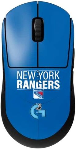 Skinit Decal بشرة أخرى متوافقة مع G Pro Wireless Gaming Mouse - NHL NHL New York Rangers التصميم المتعثر in Saudi Arabia