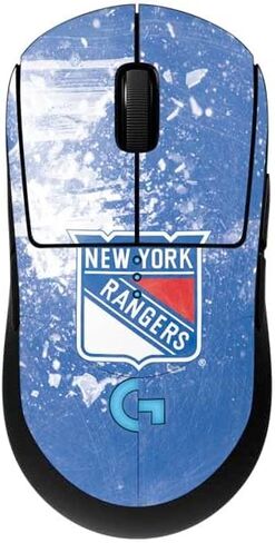 Skinit Decal بشرة أخرى متوافقة مع G Pro Wireless Gaming Mouse - NHL NHL New York Rangers التصميم المتعثر in Kuwait