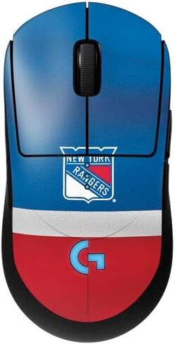 Skinit Decal بشرة أخرى متوافقة مع G Pro Wireless Gaming Mouse - NHL NHL New York Rangers التصميم المتعثر in Kuwait