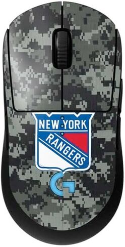 Skinit Decal بشرة أخرى متوافقة مع G Pro Wireless Gaming Mouse - NHL NHL New York Rangers التصميم المتعثر in Kuwait