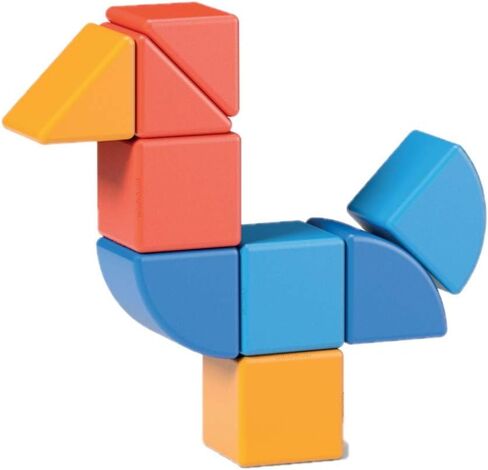 GEOMAG Swiss-Made MagiCube 24-Piece Magnetic Stacking Cubes Building Set, Large Blocks for Toddlers & Kids Ages 1-5, STEM Educational Toy, Creativity, Coordination, Early Learning Fun in Saudi Arabia