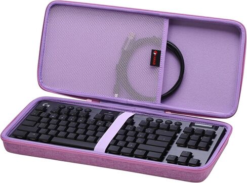 XANAD Hard Case for Logitech G915 TKL, G PRO Keyboard, G PRO X TKL 80% 87 Key Computer Keyboard - Black in Saudi Arabia