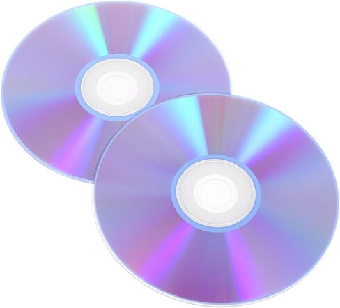 Toyvian 2PCS DVD فارغة: أقراص صوتية CD/DVD فارغة للموسيقى وتسجيل الهاتف - متوافق مع أجهزة متعددة للحفاظ على البيانات in Saudi Arabia