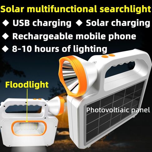 أضواء مصباح شمسي محمول LED مع إخراج USB جانبي الأضواء الكشفية الفانو فانوس الإضاءة المنزلية الطوارئ القابلة لإعادة الشحن عبر انقطاع التيار الكهربائي لوجود طاقة USB للإعصار في الهواء الطلق إعصار في الهواء الطلق in Kuwait