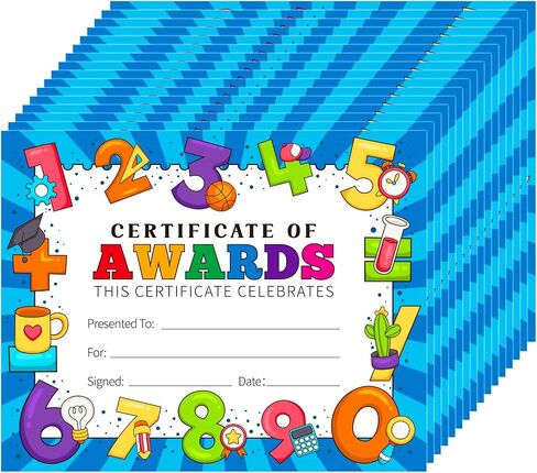 D24TIME 36PCS Happy Birthday Award Certificates Gifts for Kids Students Birthday Certificates for Kids Classroom Birthday from Teachers for Back to School Elementary Kindergarten Teacher Supplies in Kuwait