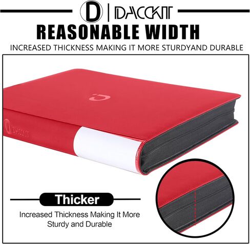 D DACCKIT Top Loader Binder, Holds 288 Cards - 9 Pocket Top Loader Binder for 3" x 4" Rigid Card Holders for Trading Cards or Sports Cards - Model C，Light Purple in Kuwait