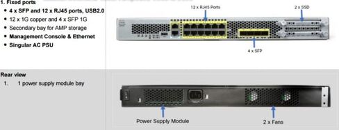 Cisco FPR2110-NGFW-K9 Firepower 2110 NGFW Security Firewall Appliance (متجدد) in Kuwait