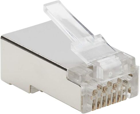 Tripp Lite CA6 RJ45 PASS-ORUGHT UTP Modular Plug 100 Pack (N232-100-UTP) in Saudi Arabia