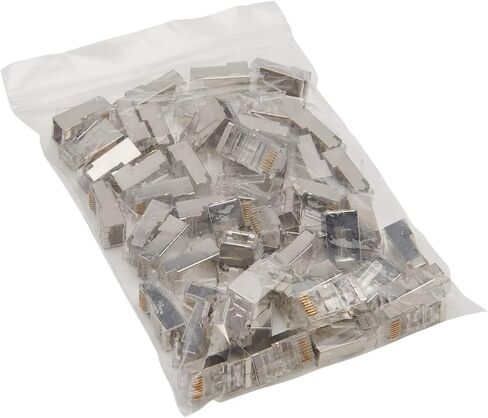 Tripp Lite CA6 RJ45 PASS-ORUGHT UTP Modular Plug 100 Pack (N232-100-UTP) in Saudi Arabia