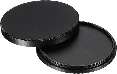 49mm Lens Cap, Camera Lens Cap Cover Universal Front Metal Lens Filter Stacks Cap Protective Case for 49mm Camera Circular Polarizing Fader ND Filter, Black in Saudi Arabia