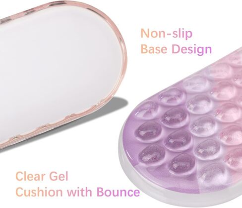 Mosiso Gel Wrist Rest Prest for Mouse Pad & Keyboard Set ، لوحة مفاتيح التدليك المريحة ومجموعة وسادة الماوس ، وتخفيف الألم غير القابل للانزلاق والجلد البارد الناعم وسادة الكتابة للمنزل/المكتب ، والأرجواني والوردي التدرج in Kuwait