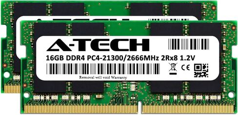 A-Tech 32GB (2 × 16 جيجابايت) ذاكرة الوصول العشوائي لـ HP Pavilion Gaming Notebook 15-CS3XXX | DDR4 2666MHz SODIMM PC4-21300 260-PIN طقم ترقية الذاكرة in Kuwait