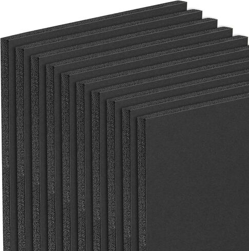 Mat Board Center, Pack of 10 8x10 3/16" Black Foam Core Backing Boards in Kuwait