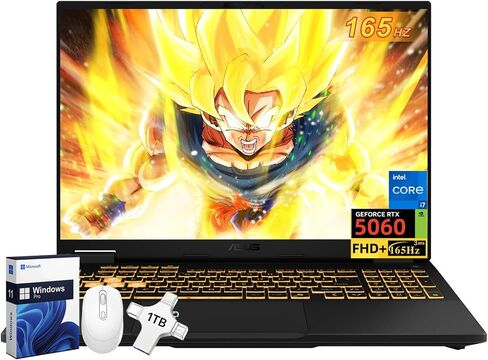 ASUS TUF Gaming F16 Laptop ، NVIDIA RTX 5060 (BEAT RTX 4070) ، Intel 14th Core I7-14650HX ، 16 "1920x1200 FHD + 165Hz Anti-Glare LCD ، WIFI 6E ، 64 GB DDR5 ، 2 TB SSD + 1 TB UFD in Saudi Arabia