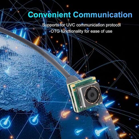 Cuifati 8mp USB Crocam Module ، لنظام Android و OS X وتكنولوجيا التركيز التلقائي والتوصيل والتشغيل ، دعم OTG ، إعدادات قابلة للتعديل ، مستشعر صور عالية التقنية ، بروتوكول الاتصالات UVC in Saudi Arabia