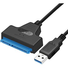 USB 3.0 محول كابل SATA عالي السرعة 6 جيجابت في الثانية 22 دبوس 2.5 بوصة SSD HDD القرص الصلب FR ؛/EE محرك USB SATA كابل (2 في 1 كابل SATA) in Kuwait