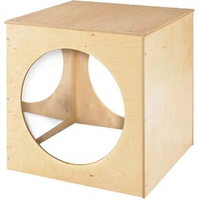 Childcraft 1491056 Reflection Cozy Cube, 30 x 30 Inches Height,30 Inches Width,30 Inches Length,Natural Wood in Kuwait