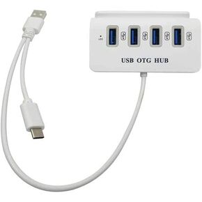 Multifunctional 4-Port USB 3.0 Hubs with Tablet Stand Holder Type-C USB Hub Power Supply Adpter Splitter for PC Laptop Computer in Saudi Arabia