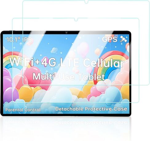 واقي الشاشة لـ HAOVM G12BL Android Tablet 10 بوصة الكمبيوتر اللوحي ، مضاد للخلع 9H صلبة اللمس حساس 2.5D الحواف الدائرية خالية من التثبيت سهلة التثبيت ، 2 عبوة. in Kuwait