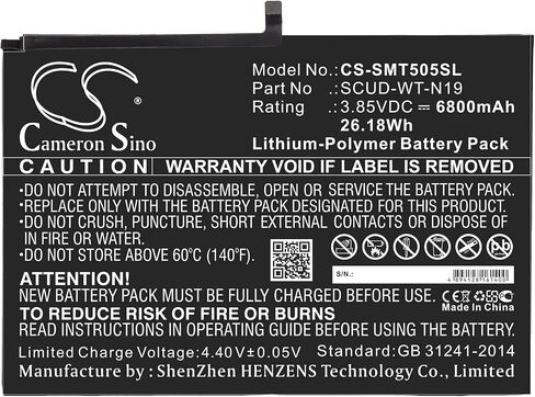 بطارية بديلة لـ Galaxy Tab A7 10.4 2020 ، SM-T500 ، SM-T505 PN: SCUD-WT-N19 6800MAH / 26.18WH in Saudi Arabia