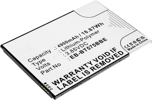 Synergy Digital Tablet Battery, Compatible with Samsung Galaxy Tab Active 3 8.0 2020 Tablet, (Li-Pol, 3.85V, 4900mAh) Ultra High Capacity, Replacement for Samsung EB-BT575BBE Battery in Saudi Arabia