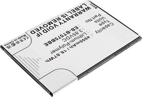 Synergy Digital Tablet Battery, Compatible with Samsung Galaxy Tab Active 3 8.0 2020 Tablet, (Li-Pol, 3.85V, 4900mAh) Ultra High Capacity, Replacement for Samsung EB-BT575BBE Battery in Saudi Arabia