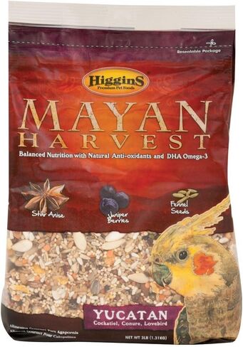 Higgins Mayan Harvest Yucatan Blend Bird Food for Small Hookbills, 3 lbs. in Saudi Arabia