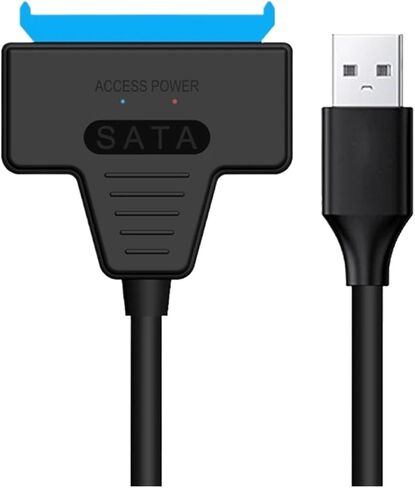 إلى USB 3.0/2.0 كابل تصل إلى 6 جيجابت في الثانية لمدة 2.5 بوصة خارجي محرك الأقراص الثابتة SSD SATA 3 22 دبوس محول USB 3.0 إلى SATA III سلك (USB 2.0) in Saudi Arabia