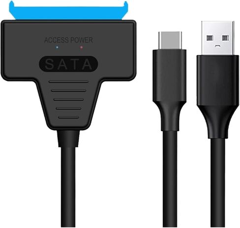 إلى USB 3.0/2.0 كابل تصل إلى 6 جيجابت في الثانية لمدة 2.5 بوصة خارجي محرك الأقراص الثابتة SSD SATA 3 22 دبوس محول USB 3.0 إلى SATA III سلك (USB 2.0) in Saudi Arabia