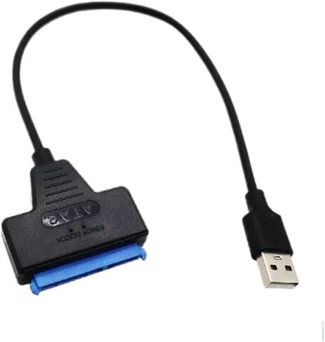 إلى USB 3.0/2.0 كابل تصل إلى 6 جيجابت في الثانية لمدة 2.5 بوصة خارجي محرك الأقراص الثابتة SSD SATA 3 22 دبوس محول USB 3.0 إلى SATA III سلك (USB 2.0) in Saudi Arabia