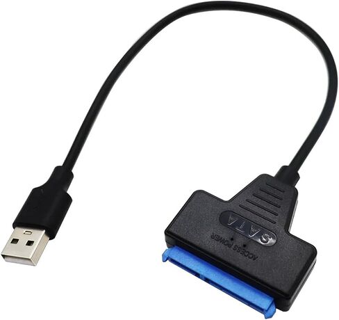 إلى USB 3.0/2.0 كابل تصل إلى 6 جيجابت في الثانية لمدة 2.5 بوصة خارجي محرك الأقراص الثابتة SSD SATA 3 22 دبوس محول USB 3.0 إلى SATA III سلك (USB 2.0) in Saudi Arabia