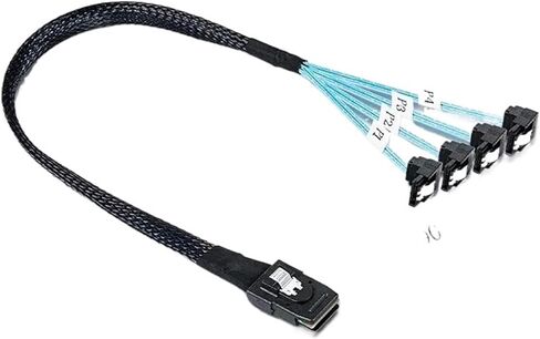 90 درجة M1NI S/AS إلى 4 SATA محول محول M1NI S/AS SFF 8087 6GB إلى 4XSATA CABLE SFF-8087 موصل (1M ، زاوية أسفل) in Saudi Arabia