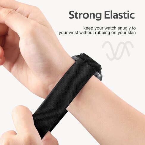 5 Pack Stretchy Watch Band Compatible With Samsung Galaxy Watch 8 Band 40mm 44mm, Samsung Galaxy Watch 8 Classic 46 mm, Elastic Nylon Solo Loop Sport Replacement Strap for Women Men in Kuwait