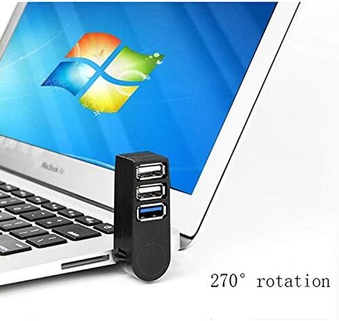 1PC عالي السرعة USB 2.0/3.0 HUB Multi USB SPLITER 4 PORT EXPANDER متعددة ملحقات الكمبيوتر USB لجهاز الكمبيوتر المحمول (اللون: أبيض) (أسود) in Saudi Arabia