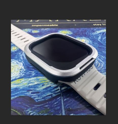 العلبة الوعرة متوافقة مع Apple Watch Series 10 Case 42mm ، وغطاء واقعي مع المصد المعدني وبطانة TPU ، وحامي خفيف الوزن لـ Iwatch ، التيتانيوم in Kuwait