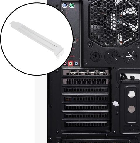 6x PC القياسي PCI توسيع شريحة الكمبيوتر غطاء فتحة فتحة لحالات الكمبيوتر ، 122x18x 21mm in Saudi Arabia