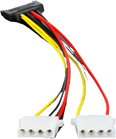 SATA Male to IDE 4Pin Model Female Power Supply Computer Cable Extention Hard Drive Cable Sata 1 to 2 4PIN in Saudi Arabia