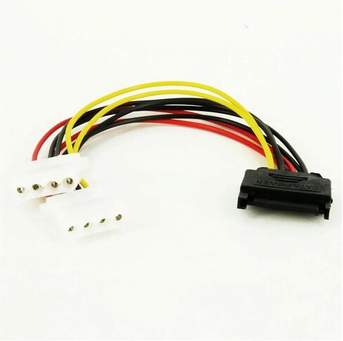 SATA Male to IDE 4Pin Model Female Power Supply Computer Cable Extention Hard Drive Cable Sata 1 to 2 4PIN in Saudi Arabia